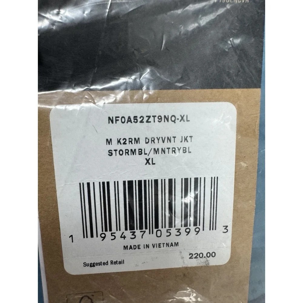 The North Face‎ K2RM DRYVENT JACKET NFOA52ZT9NQ MENS XLARGE